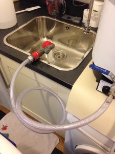Sparge system setup